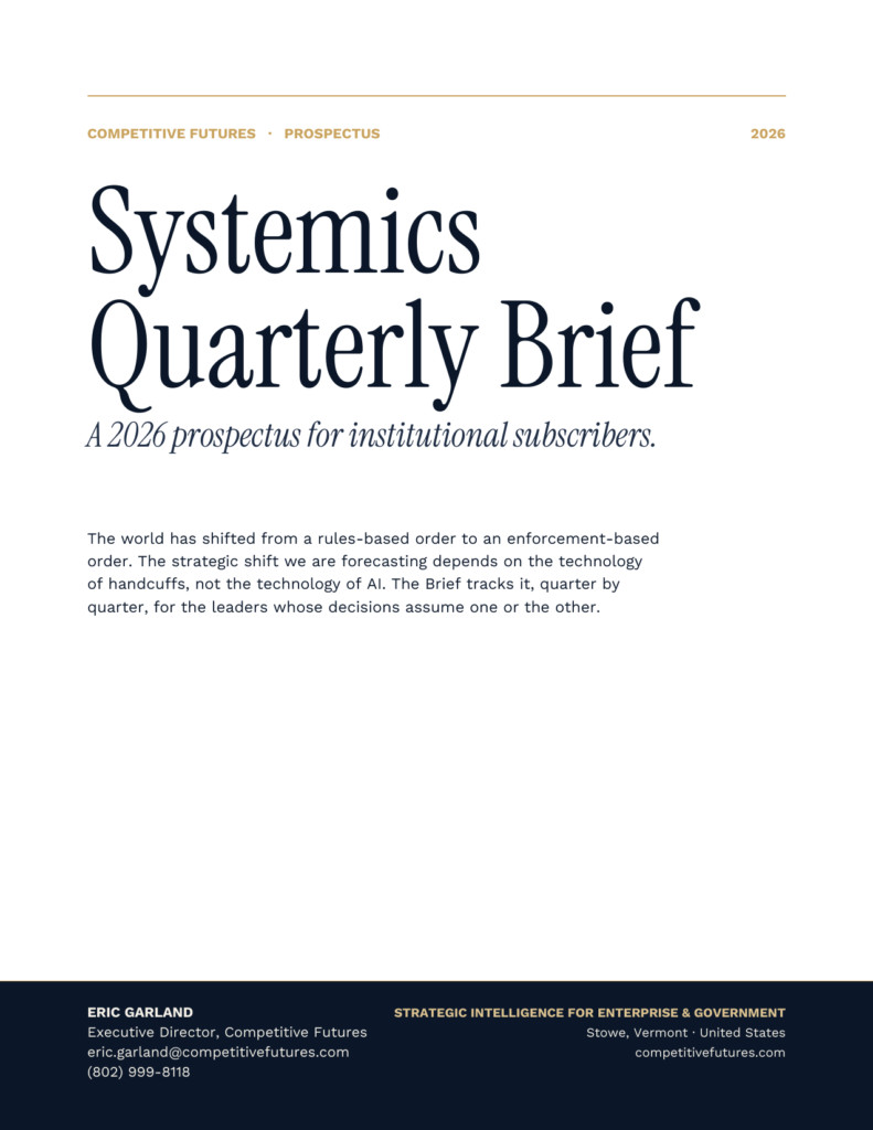 Cover page of the Systemics Quarterly Brief: 2026 Prospectus