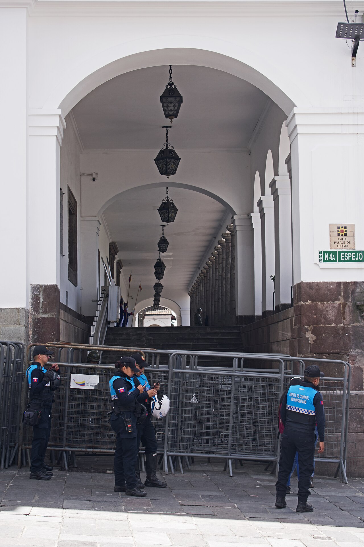 Carondelet Palace in Quito, seat of the presidency that directs Ecuadorian intelligence