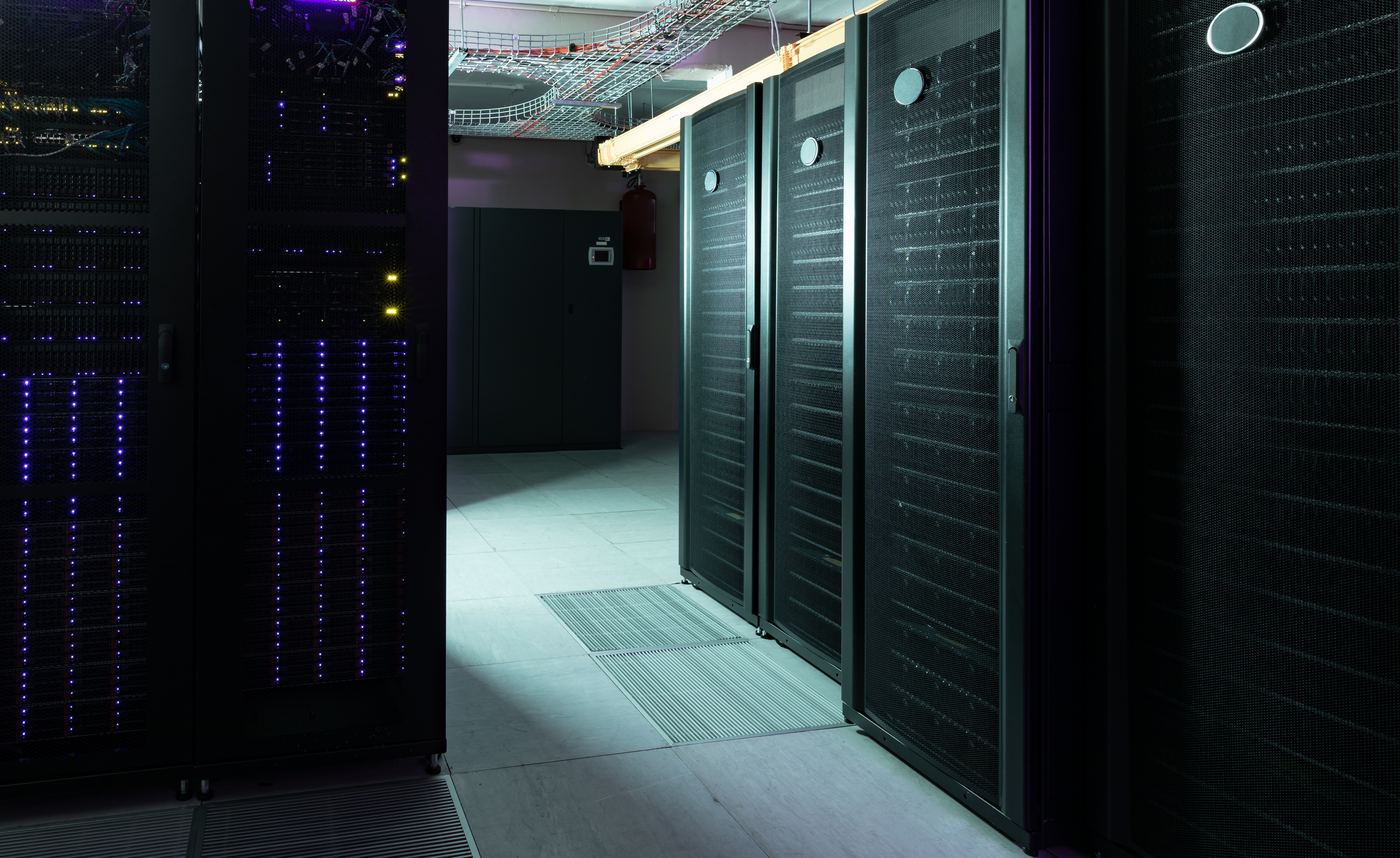 A dark server room, illustrating Project Raven, the hacking unit built for Emirati intelligence