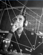An analyst using strategic foresight to look ahead