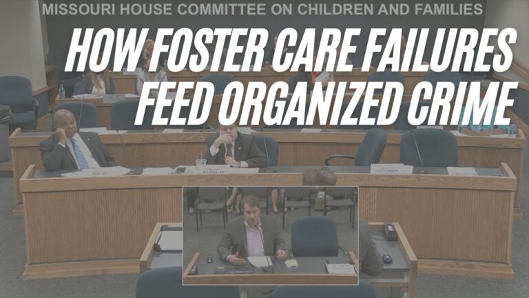 My Testimony to the Missouri Legislature About Child Trafficking