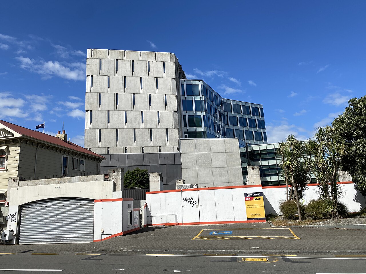 The building housing the Government Communications Security Bureau in Wellington, part of New Zealand intelligence