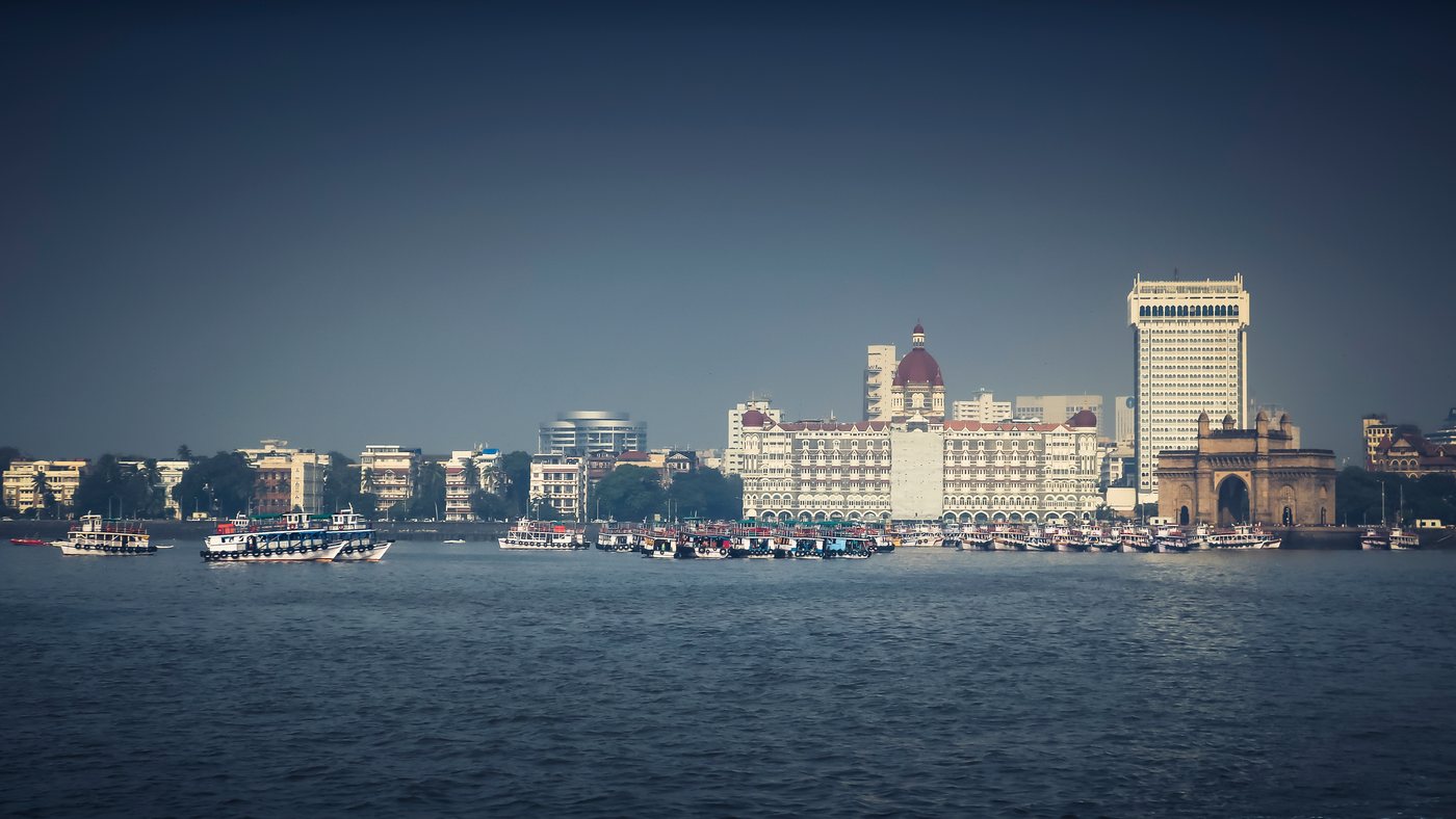 The Gateway of India and the Taj Mahal Palace hotel in Mumbai, a target of the 2008 attacks