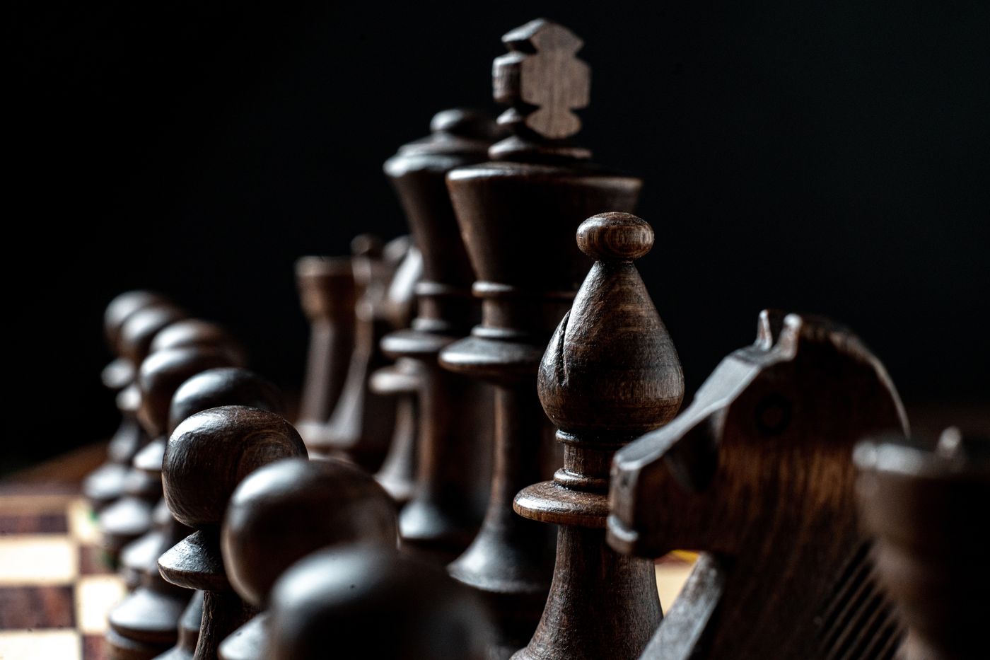 Chess pieces on a board, a reminder that scenario planning tests strategy against several futures