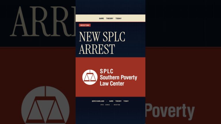 New SPLC Arrest of Heidi Beirich — Game Theory Today short by Eric Garland