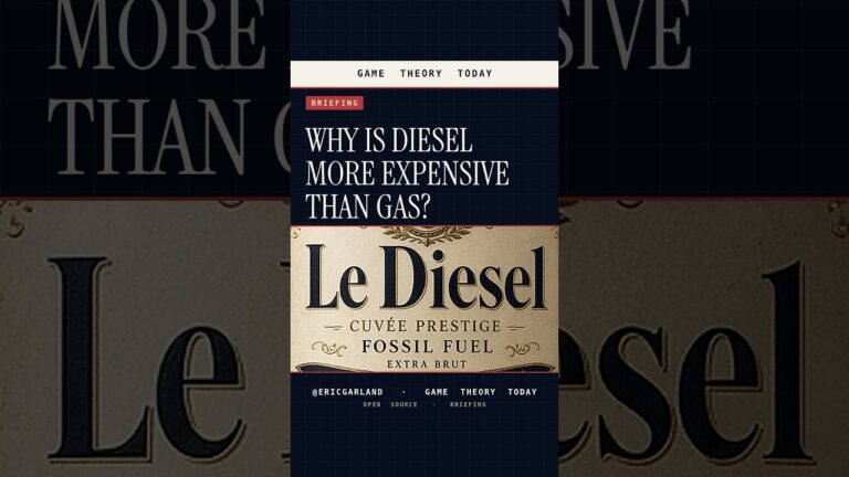 Why Is Diesel More Expensive Than Gas? — Game Theory Today short by Eric Garland