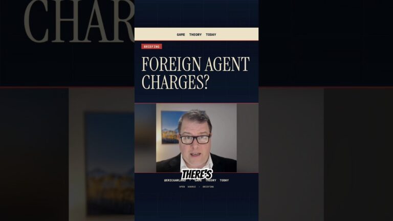 Potential Foreign Agent Charges for Hasan Piker and Others — Game Theory Today short by Eric Garland