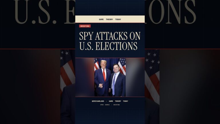 Spies Attacked U S Elections — Game Theory Today short by Eric Garland