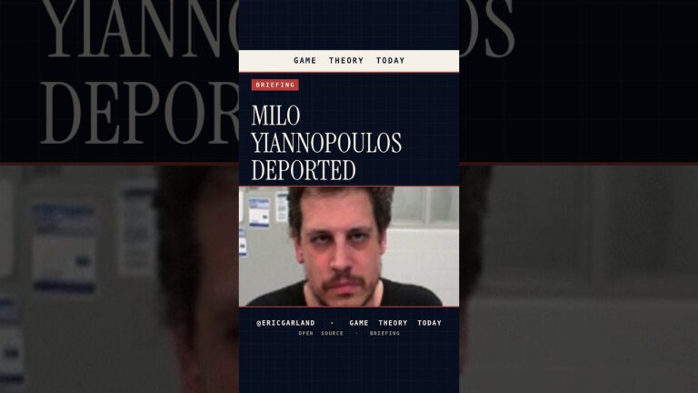 Milo Yiannopoulos Deported - A Foreign Agent Here Illegally — Game Theory Today short by Eric Garland