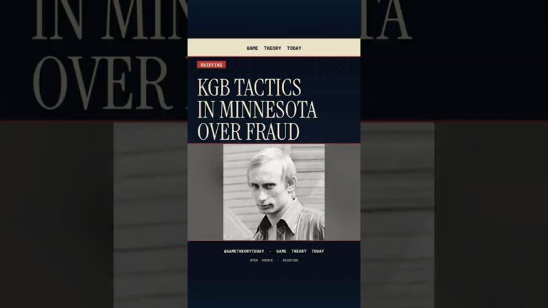 A Minnesota Official Wanted to Use Military Intelligence on a Whistleblower — Game Theory Today short by Eric Garland