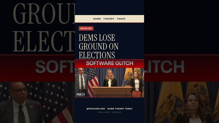 Dems Are Losing Ground on Elections — Game Theory Today short by Eric Garland
