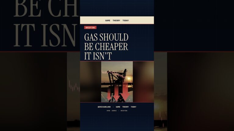 Gas Should Be Cheaper–But It Isn't — Game Theory Today short by Eric Garland