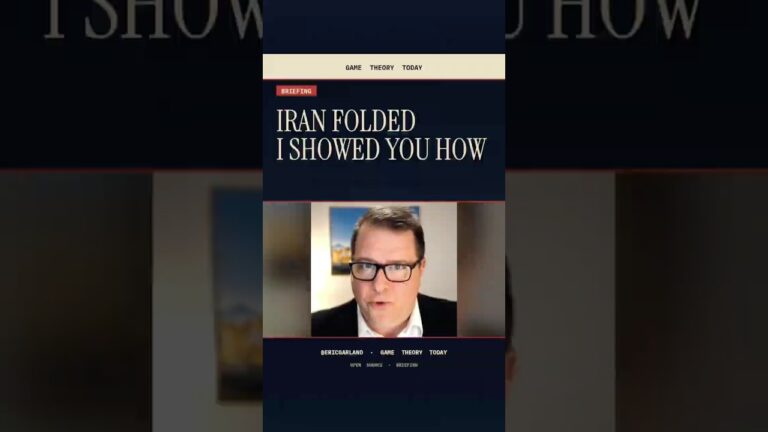 Iran Folded. Moscow and Beijing Did Nothing — Game Theory Today short by Eric Garland