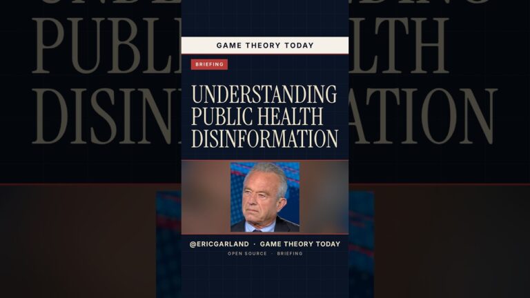 Public Health Disinformation and Cognitive Bias — Game Theory Today short by Eric Garland