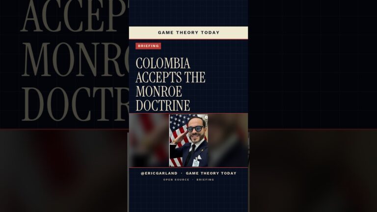 Colombia Accepts the Monroe Doctrine — Game Theory Today short by Eric Garland