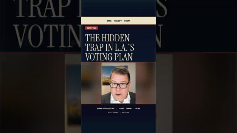 The Hidden Trap in the LA Council Proposal to Let Non-Citizens Vote — Game Theory Today short by Eric Garland