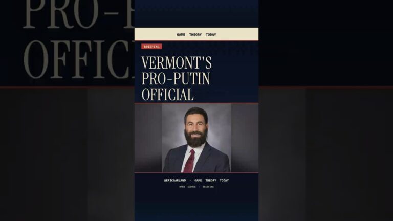 Pro-Putin Communist Elected in Vermont — Game Theory Today short by Eric Garland