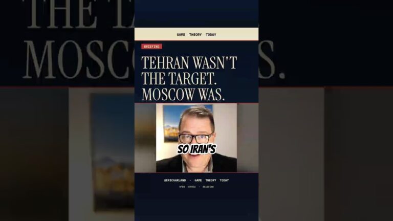 Tehran Wasn't the Target. Moscow Was. — Game Theory Today short by Eric Garland