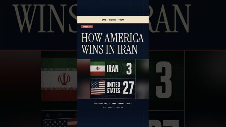 How America Wins in Iran — Game Theory Today short by Eric Garland