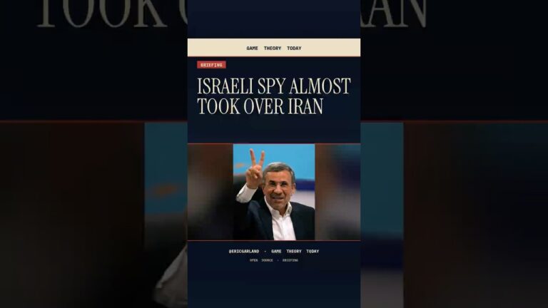 Israeli Spy Almost Took Over Iran — Game Theory Today short by Eric Garland
