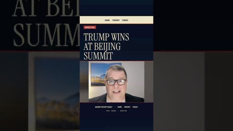Trump Wins at Beijing Summit — Game Theory Today short by Eric Garland