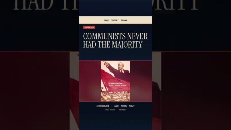 Communists Never Have The Majority — Game Theory Today short by Eric Garland