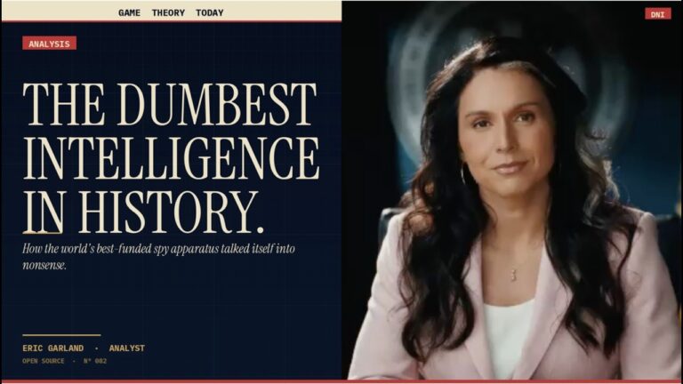 Tulsi Gabbard, Ukraine Biolabs, and the Dumbest Intelligence in History