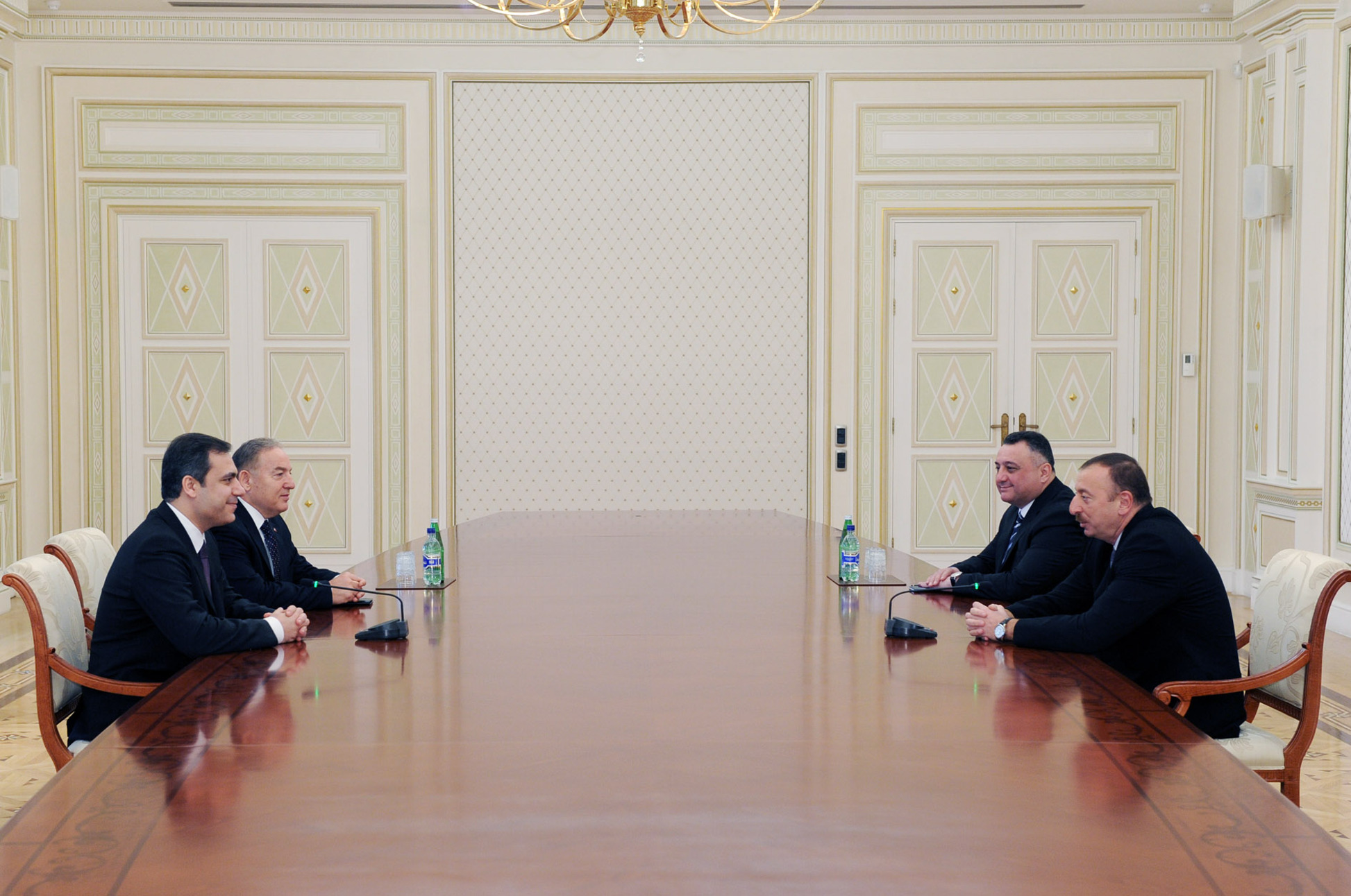 Hakan Fidan, then head of Turkish intelligence (MİT), meeting Azerbaijan’s President Ilham Aliyev in February 2011