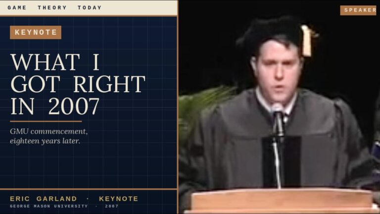 What I Got Right in 2007 — My George Mason Graduate School Commencement Address
